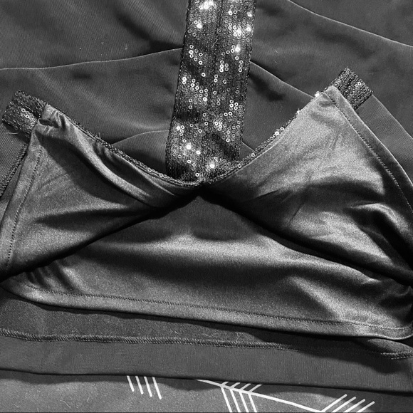 NWOT Jolene little black dress Christmas party bar. Wedding halter Sequin - Picture 4 of 7